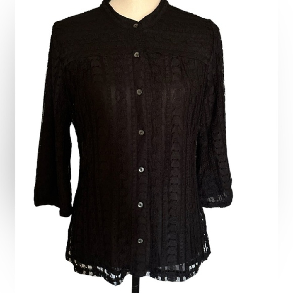 J.Jill size SP lace top black